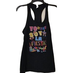 Bella & Canvas Tank Top Women's Black L 100% Cotton Fiesta Mexican